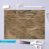 Koper en Gouden Waterverf Streepjespatroon Tissuepapier (Craft)