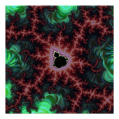 Koper en Groene Mandelbrot Set Fractal Zoom Perfect Poster (Voorkant)
