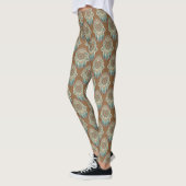 Koper en Jade Green Hamsa Hands Leggings (Links)
