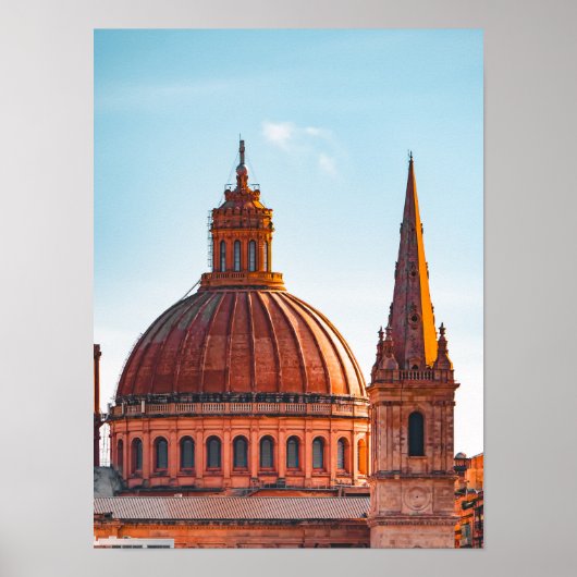 Koper en Lucht: Valletta's Kroon Poster (Voorkant)