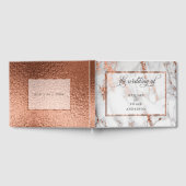 Koper en marmer Wedding Bold Elegance Gastenboek (Volledig)