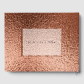 Koper en marmer Wedding Bold Elegance Gastenboek (Achterkant)