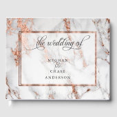 Koper en marmer Wedding Bold Elegance Gastenboek (Voorkant)