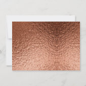 Koper en marmer Wedding Bold Elegance Kaart (Achterkant)