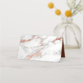 Koper en marmer Wedding Bold Elegance Plaatskaartje (Achterkant)