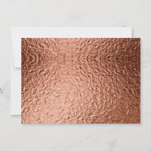 Koper en marmer Wedding Bold Elegance Save The Date (Achterkant)