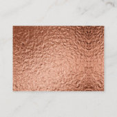 Koper en marmer Wedding Bold Elegance Visitekaartje (Achterkant)