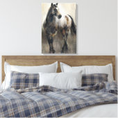 Koper en nikkel canvas afdruk (Insitu (Slaapkamer))