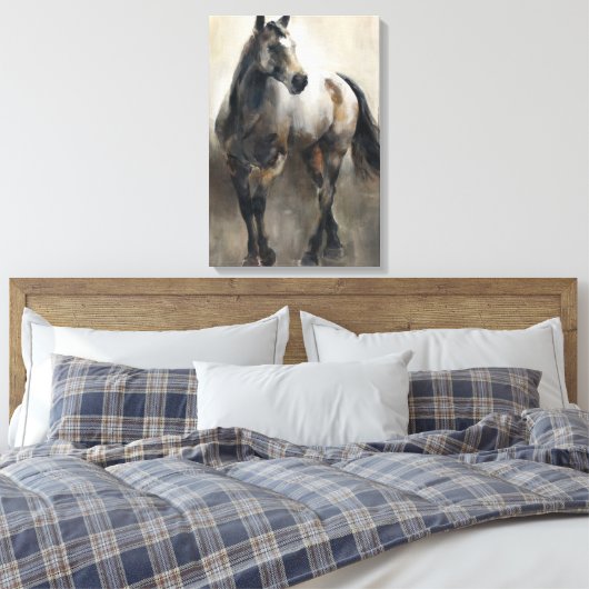 Koper en nikkel canvas afdruk (Insitu (Slaapkamer))