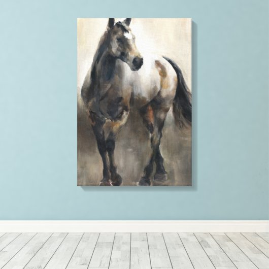 Koper en nikkel canvas afdruk (Insitu (Houten vloer))