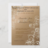 Koper en parelzwammen Weddenschappen Kaart (Achterkant)