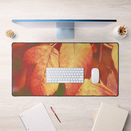 Koper en Rode Herfst Herfstbladeren Art Desk Pad M (Kantoor 1)