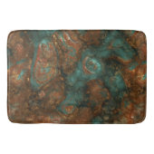 Koper en Turquoise Stone Abstract Badmat (Voorkant)
