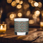 Koper en turquoise whisky glas