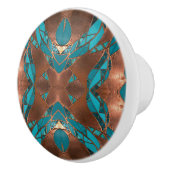 Koper en turquoise X Keramische Knop (Rechts)