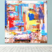 Koper en verf canvas afdruk (Insitu (Houten vloer))