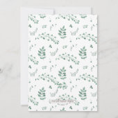 Koper en Waterverf groene bladeren Kaart (Achterkant)