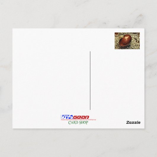 Koper en zilver ornament, kerstboom, feestdag briefkaart (Achterkant)