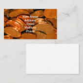 Koper en zilveren munten visitekaartje (Voorkant / Achterkant)