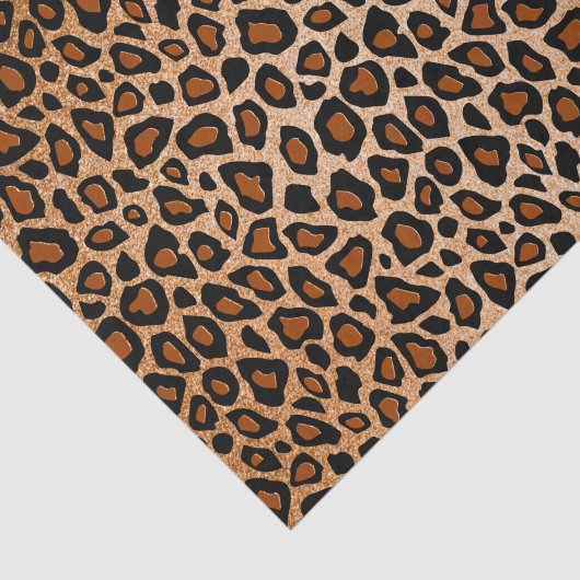 Koper en zwarte luipaard — Dierafdrukken Tissuepapier (Detail)