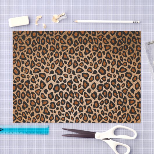 Koper en zwarte luipaard — Dierafdrukken Tissuepapier (Craft)