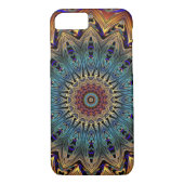Koper- en zwarte Mandala-mobiele telefoontas Case-Mate iPhone Case (Achterkant)