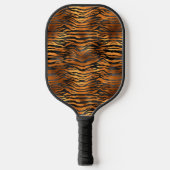 Koper en Zwarte Tijgerstreep Pickleball Paddle (Voorkant)
