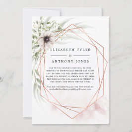 Koper Eucalyptus Geometrische Gereduceerde Gastlij Aankondiging