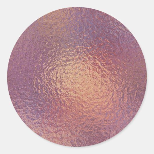 Koper Faux Folie Envelope Seal Ronde Sticker (Voorkant)