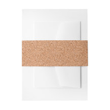 Koper Faux Glitter Invitation Belly Band