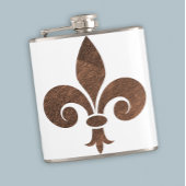 Koper Fleur De Lis Bar Cadeau Heupfles
