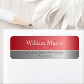 Koper Folie en geborsteld staal monogram adreslabe Etiket (Insitu)