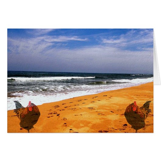 Koper gaat naar het strand (Voorkant Horizontaal)