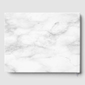 Koper Geometric Burgundy Marble Elegant Wedding Gastenboek (Achterkant)