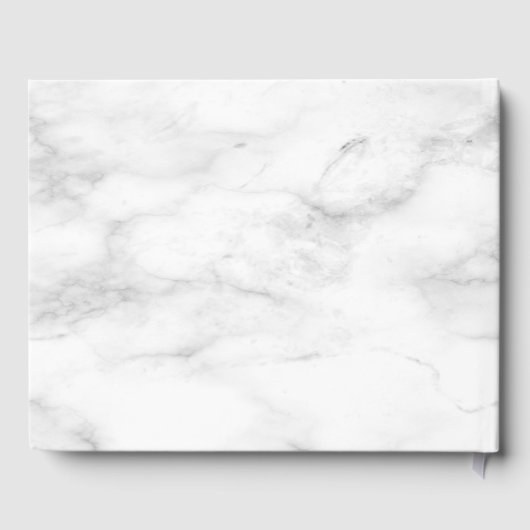 Koper Geometric Burgundy Marble Elegant Wedding Gastenboek (Achterkant)