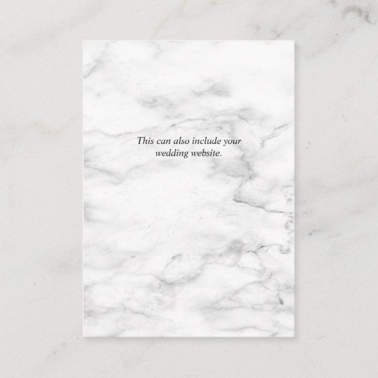 Koper Geometrisch Eucalyptus Marmer Bruiloft Detai Informatiekaartje (Achterkant)