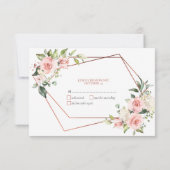 Koper Geometrisch Perzik Roze Bloemen Geen Menu RS (Achterkant)