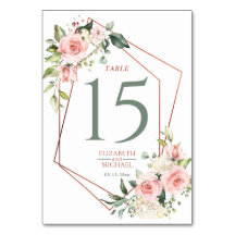 Koper Geometrisch Perzik Roze Bloemen