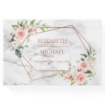 Koper Geometrische marmer roze Floral