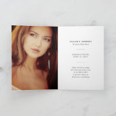 Koper Glitter Monogram Letter S Modern Foto Afstud Aankondiging (Binnen)