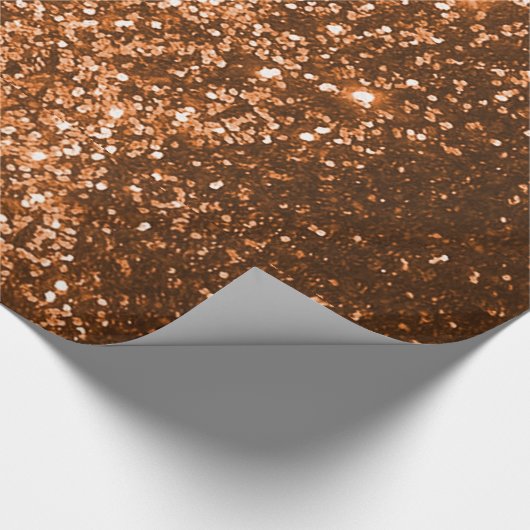 Koper Glitter Wrapping Papier (Hoek)