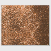 Koper Glitter Wrapping Papier (Vlak)