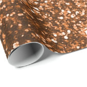 Koper Glitter Wrapping Papier (Rol Hoek)