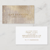 Koper Goud Abstract Sieraden Designer Visitekaartje (Voorkant / Achterkant)