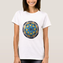 Koper Goud en Blauw Mandala