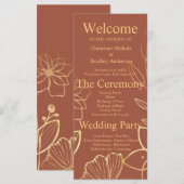 Koper & Goud Trouwprogramma (Voorkant / Achterkant)