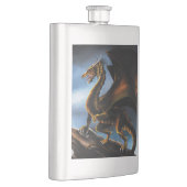 Koper Goud Zwart draak Flacon (Rechts)