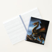 Koper Goud Zwart Draak Notitieboek (Binnen)