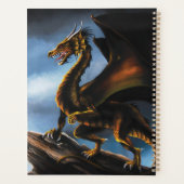 Koper Goud Zwart Draak Planner (Achterkant)