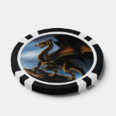 Koper Goud Zwart Draak Poker Chips (Enkel)